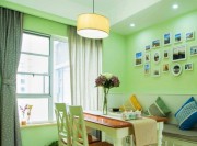 小清新田園風(fēng)80平米二居室餐廳裝修效果圖 小清新田園風(fēng)80平米二居室餐廳裝修效果圖