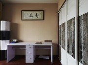 唯美古風(fēng)中式風(fēng)格100平米二居室書房背景墻裝修效果圖 唯美古風(fēng)中式風(fēng)格100平米二居室書房背景墻裝修效果圖