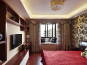 唯美古風(fēng)中式風(fēng)格100平米二居室臥室吊頂裝修效果圖 唯美古風(fēng)中式風(fēng)格100平米二居室臥室吊頂裝修效果圖