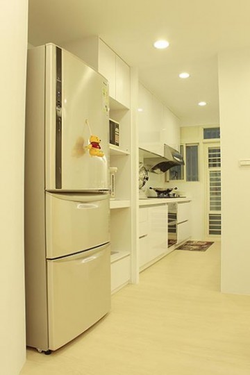 別致的現代簡約風格60平米小戶型廚房櫥柜裝修效果圖