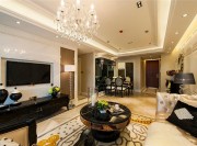 雅致的新古典風(fēng)格100平米二居室客廳裝修效果圖 雅致的新古典風(fēng)格100平米二居室客廳裝修效果圖