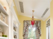 春意黯然的田園風格180平米別墅書房裝修效果圖