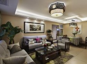 唯美古風(fēng)中式風(fēng)格100平米二居室客廳背景墻裝修效果圖 唯美古風(fēng)中式風(fēng)格100平米二居室客廳背景墻裝修效果圖