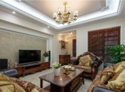 柔和美式風(fēng)格120平米復(fù)式loft客廳吊頂裝修效果圖 柔和美式風(fēng)格120平米復(fù)式loft客廳吊頂裝修效果圖