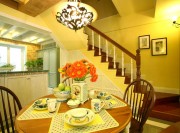 溫馨的地中海風(fēng)格100平米復(fù)式餐廳裝修效果圖 溫馨的地中海風(fēng)格100平米復(fù)式餐廳裝修效果圖