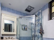 藍白地中海風(fēng)格100平米復(fù)式衛(wèi)生間裝修效果圖