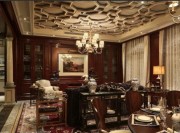 富麗堂皇的美式風格200平米別墅餐廳背景墻裝修效果圖 富麗堂皇的美式風格200平米別墅餐廳背景墻裝修效果圖