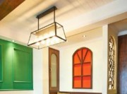 圣誕美式風110平米三居室餐廳吊頂裝修效果圖