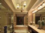 富麗堂皇的美式風格200平米別墅衛生間吊頂裝修效果圖 富麗堂皇的美式風格200平米別墅衛生間吊頂裝修效果圖