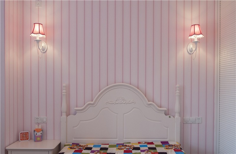 溫馨藍調(diào)的地中海風格100平米三居室臥室裝修效果圖