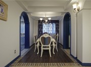 蔚藍基調(diào)的地中海風(fēng)格130平米三居室餐廳裝修效果圖 蔚藍基調(diào)的地中海風(fēng)格130平米三居室餐廳裝修效果圖