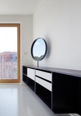 干凈清爽日式風(fēng)格50平米小戶型臥室吧臺(tái)裝修效果圖