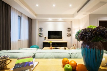 簡約田園風(fēng)格80平米小戶型裝修效果圖