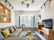 樸實溫和的北歐風(fēng)格四居室客廳裝修效果圖 樸實溫和的北歐風(fēng)格四居室客廳裝修效果圖