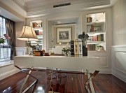 高端精品新古典風(fēng)格140平米四居室書房背景墻裝修效果圖 高端精品新古典風(fēng)格140平米四居室書房背景墻裝修效果圖