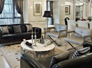 高端精品新古典風(fēng)格140平米四居室客廳背景墻裝修效果圖 高端精品新古典風(fēng)格140平米四居室客廳背景墻裝修效果圖