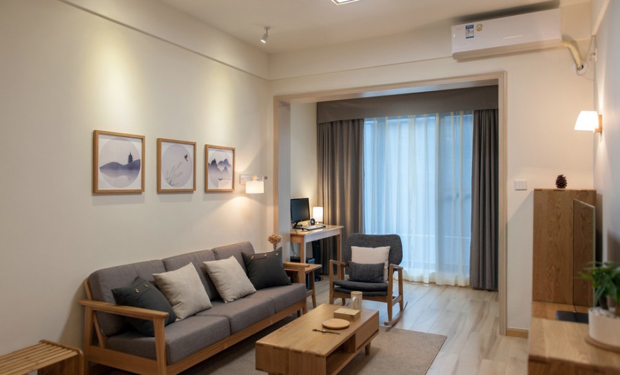 溫潤(rùn)柔和現(xiàn)代簡(jiǎn)約風(fēng)格90平米三居室裝修效果圖