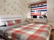 機械歐式風(fēng)格70平米二居室臥室背景墻裝修效果圖