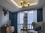 典雅溫馨歐式風格120平米三居室客廳飄窗裝修效果圖