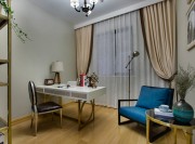 純凈溫暖美式風(fēng)格120平米三居室書房飄窗裝修效果圖