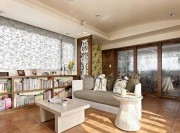 浪漫奢華新古典風(fēng)格180平米別墅書(shū)房背景墻裝修效果圖