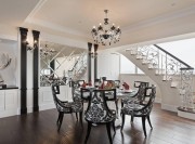 浪漫奢華新古典風(fēng)格180平米別墅餐廳吊頂裝修效果圖