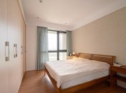 鮮亮色彩北歐風格100平米二居室臥室吊頂裝修效果圖