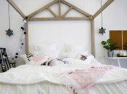 精致清爽北歐風格130平米四居室臥室裝修效果圖