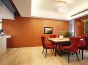 金色亮麗歐式風格100平米二居室餐廳吊頂裝修效果圖