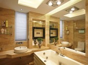 金色亮麗歐式風格100平米二居室衛生間浴室柜裝修效果圖