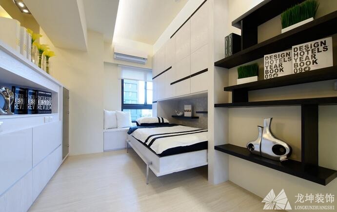 現代質感歐式100平米二居室書房裝修效果圖