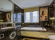 現代經典歐式120平米三居室衛生間浴室柜裝修效果圖