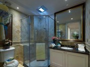 歐式活潑浪漫120平米三居室衛生間浴室柜裝修效果圖