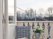 寬敞時(shí)尚北歐風(fēng)格80平米二居室陽(yáng)臺(tái)裝修效果圖