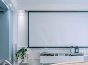 藍色清爽北歐風格90平米二居室客廳裝修效果圖