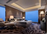 輕盈華麗歐式風格140平米三居室臥室吊頂裝修效果圖