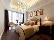 米色現(xiàn)代歐式風格140平米四居室臥室裝修效果圖