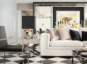 輕盈華麗歐式風格140平米三居室客廳背景墻裝修效果圖