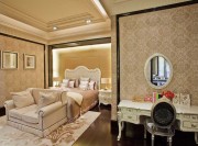 精致優(yōu)雅歐式風格130平米三居室臥室吊頂裝修效果圖