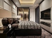 輕盈華麗歐式風格140平米三居室臥室衣柜裝修效果圖