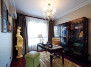 精致優(yōu)雅歐式風格130平米三居室書房吊頂裝修效果圖