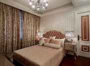 高雅華麗歐式風格120平米三居室臥室背景墻裝修效果圖