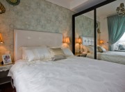 高貴典雅歐式風格120平米三居室臥室背景墻裝修效果圖