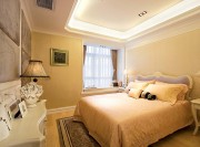 優雅大方歐式風格130平米四居室臥室吊頂裝修效果圖