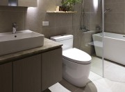 歐式浪漫雅致120平米三居室衛生間浴室柜裝修效果圖