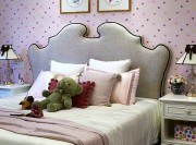 歐式樸實優雅130平米三居室兒童房背景墻裝修效果圖