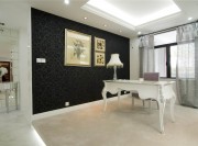 溫情華貴歐式風格130平米三居室書房吊頂裝修效果圖