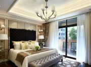 歐式樸實優雅130平米三居室臥室吊頂裝修效果圖