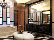 優雅精致歐式140平米四居室衛生間浴室柜裝修效果圖