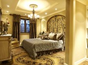 高貴華麗歐式風格220平米別墅臥室吊頂裝修效果圖